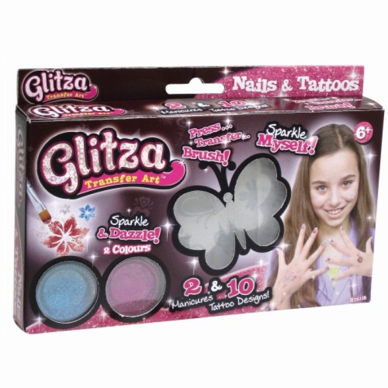 Glitza Nails & Tattoos Set