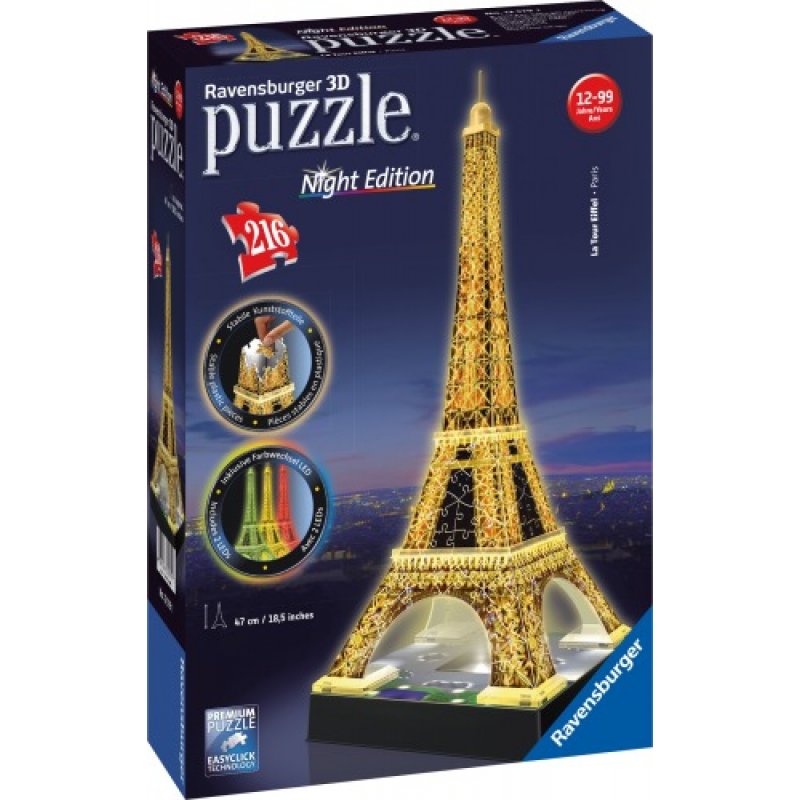 Pz. Puzzles 3D Eiffelturm bei Nacht 2