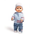 Pu-Jeans m. Pulli 35-45cm