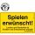 Kids at Work Schild Spielen e