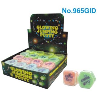 Lustige Springknete, glow in the dark nachtleuchtend