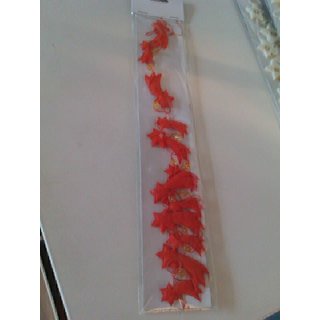 Sterngirlande orange, Filz, 50cm
