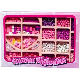 Holzperlen Set 825 tlg.