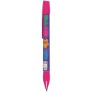 Druckkugelschreiber Eule lila &amp; pink