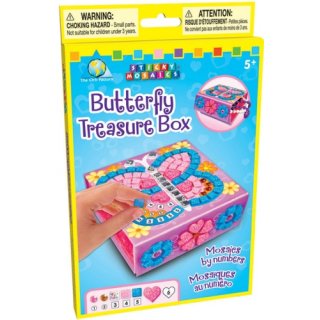 Sticky Mosaics: Butterfly Treasure Box