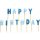 Happy Birthday Kerzen blau