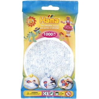 HAMA Perlen Transparent Weiß 1.000 Stück