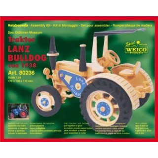 Holzb. Holzbausatz Traktor Lanz Bulldog