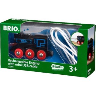 BRIO Schwarze Akku-Lok mit Mini-USB