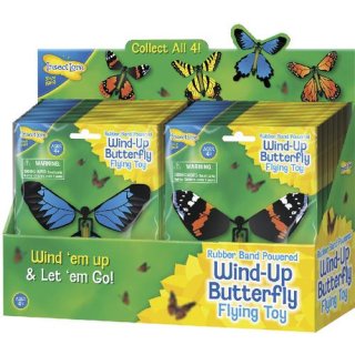 Wind-Up Butterfly Display 48 Stück sor