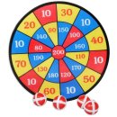 Outdoor Active Dartscheibe Klett mit 4 Bällen,...