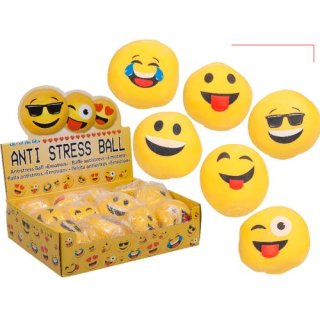 Antistress-Ball Emotion ca. 6cm 6fach sortiert