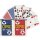 ASS 22564061 COPAG® 100% Plastik Poker Jumbo Index rot, 4 Corner, 55 Karten im Format 63 x 88 mm, in