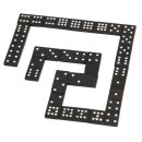Naturl Games Domino in Holzbox, 55 Steine