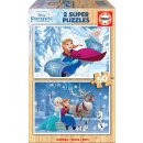 Puzzle aus Holz, Disney Frozen Die Eiskönigin 2 x 50...