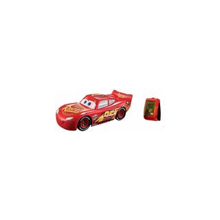 Mattel Ferngesteuertes Spielzeugauto, Disney Pixar Cars 3 Rennfahrer - Lenkspaß Lightning McQueen