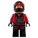 LEGO® Kinderuhr 9009211 Kai Minifigure Alarm Clock, rot