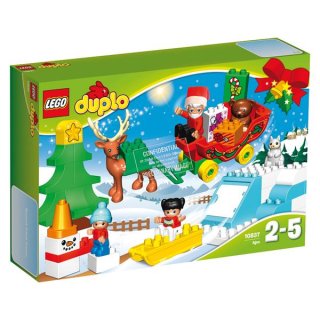 Lego 10837 Duplo Winterspaß m. d. Weihnachtsmann, Aktion