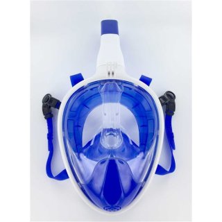 Full Face Schnorchel-Maske blau-weiß