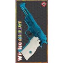 Sohni-Wicke Mega Gun 8-Schuss Pistole,transp. blau