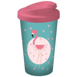 Flamingo Coffee to go Becher Türkis+Punk