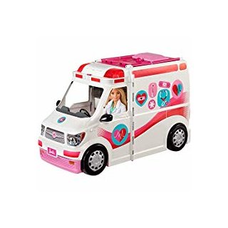 Mattel FRM19 Barbie 2-in-1 Krankenwagen Spielset