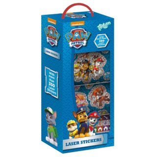 Lasersticker Paw Patrol Sticker 350 Stück Glitzer selbstklebend