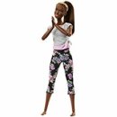 Mattel FTG83 Barbie Made to Move Puppe (brünett mit...