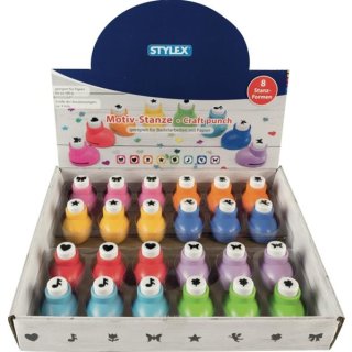 STYLEX Motivstanzer Mini sortiert verschiedene Farben und Formen