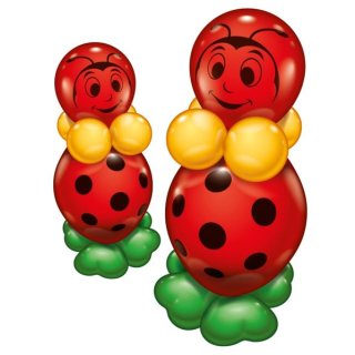 Ballon-Set Glückskäfer für 2, 20-teilig