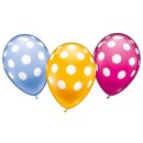 Ballons Polka Dots 6 Stück, Umfang 90-100cm
