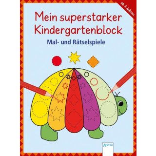 Arena - Mein superstarker Kindergartenblock: Malen, Suchen