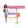 Mattel FXG52 Barbie Deluxe-Set Möbel Loft Bed/Desk & Puppe