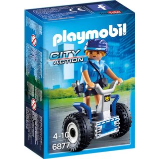 PLAYMOBIL 6877 - Polizistin mit Balance-Racer, ca. 9x5x14, ab 4 Jahren