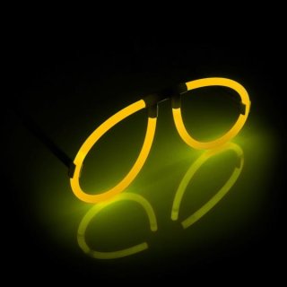 Knicklicht Spaßbrille, gelb