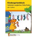 Kindergartenblock - Verbinden, vergleichen, Fehler finden...