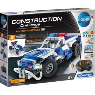 Clementoni Construction Challenge - Polizeifahrzeuge