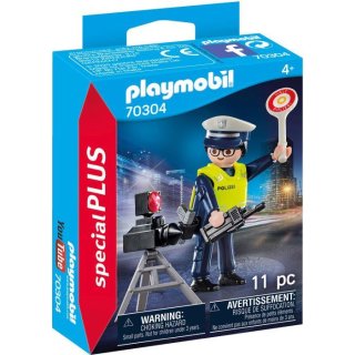 PLAYMOBIL 70304 Polizist mit Radarfalle