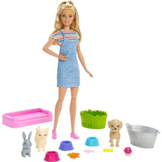 Mattel FXH11 Barbie Badespa&szlig; Tiere &amp; Puppe (blond)