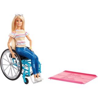 Mattel GGL22 Barbie Wheelchair Accessory + Puppe (blond)