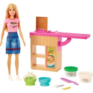 Mattel GHK43 Barbie Noodle Maker Doll (blond) and Playset