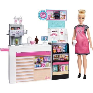 Mattel GMW03 Barbie Coffee Shop Spielset und Puppe