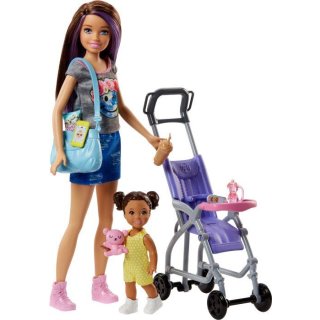 Mattel FJB00 Barbie #Skipper Babysitters Inc. Puppen und Kinderwagen Spielset