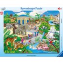 Ravensburger 06661 Rahmenpuzzle Besuch im Zoo 45 Teile