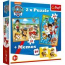 2in1 Puzzles (30 Teile und 48 Teile) + Memo # PAW Patrol