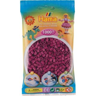 HAMA Beutel mit Perlen Pflaume 1000 Stück