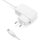 Netzteil Aukru 5v1a Micro-USB Baby Monitor Netzteil Ladegerät Ladekabel für Philips Avent SCD843/26,SCD833/26,SCD845/26 Video-Babyphone Netzgerät Weiß