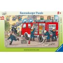 Ravensburger 06321 Rahmenpuzzle Mein Feuerwehrauto 15 Teile