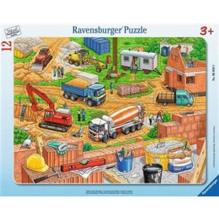Ravensburger 06058 Rahmenpuzzle Arbeit auf der Baustelle 12 Teile