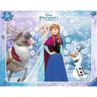 Ravensburger 06141 Rahmenpuzzle: Disney Die Eiskönigin Anna und Elsa 40 Teile